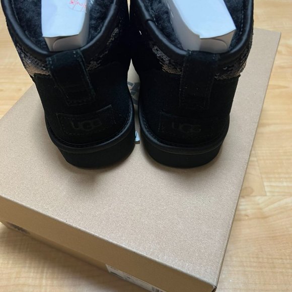 UGG® Women's Classic Ultra Mini Mirror Ball Cold Weather Boots - Picture 7 of 8